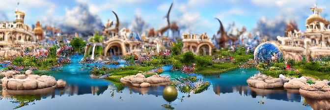 Fantasy Concept of Karlsruhe Palace, Germany