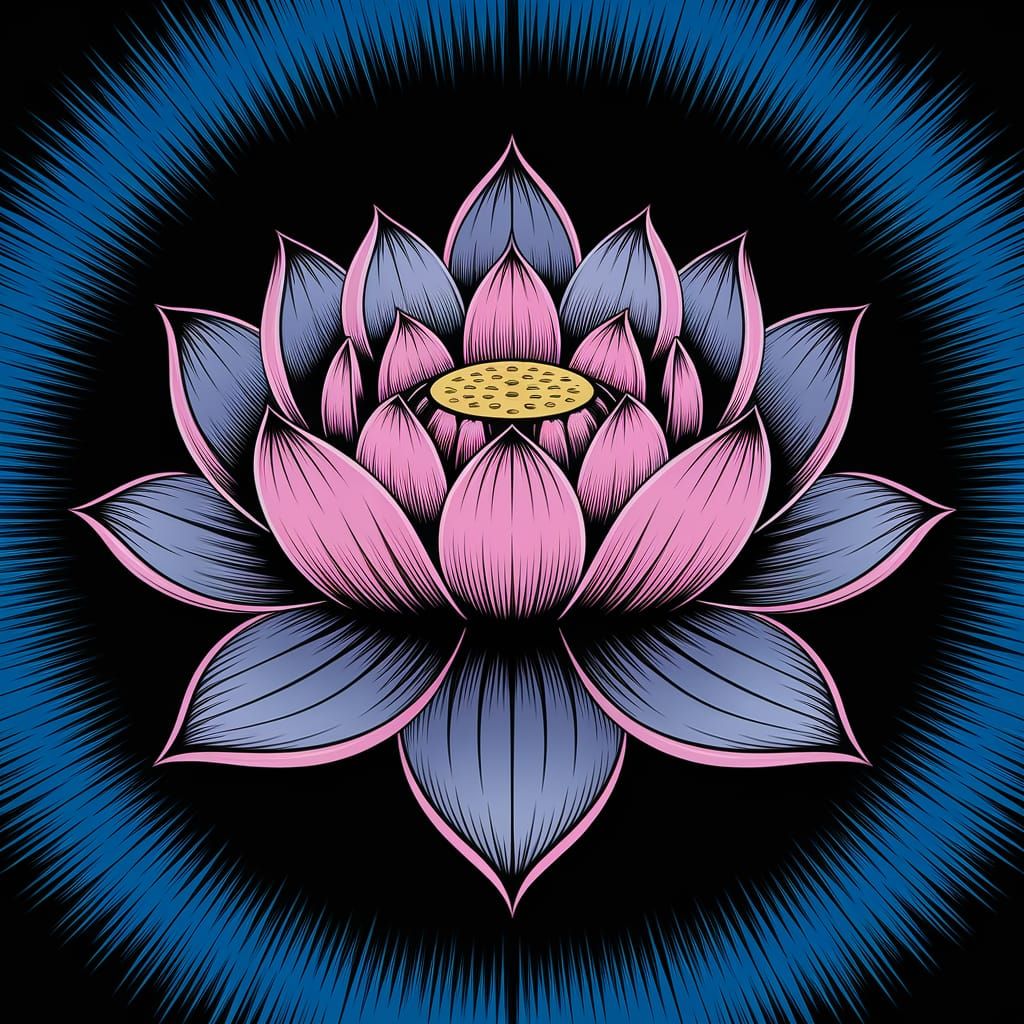 Dark Lotus Blossoms in Victorian Horror Style