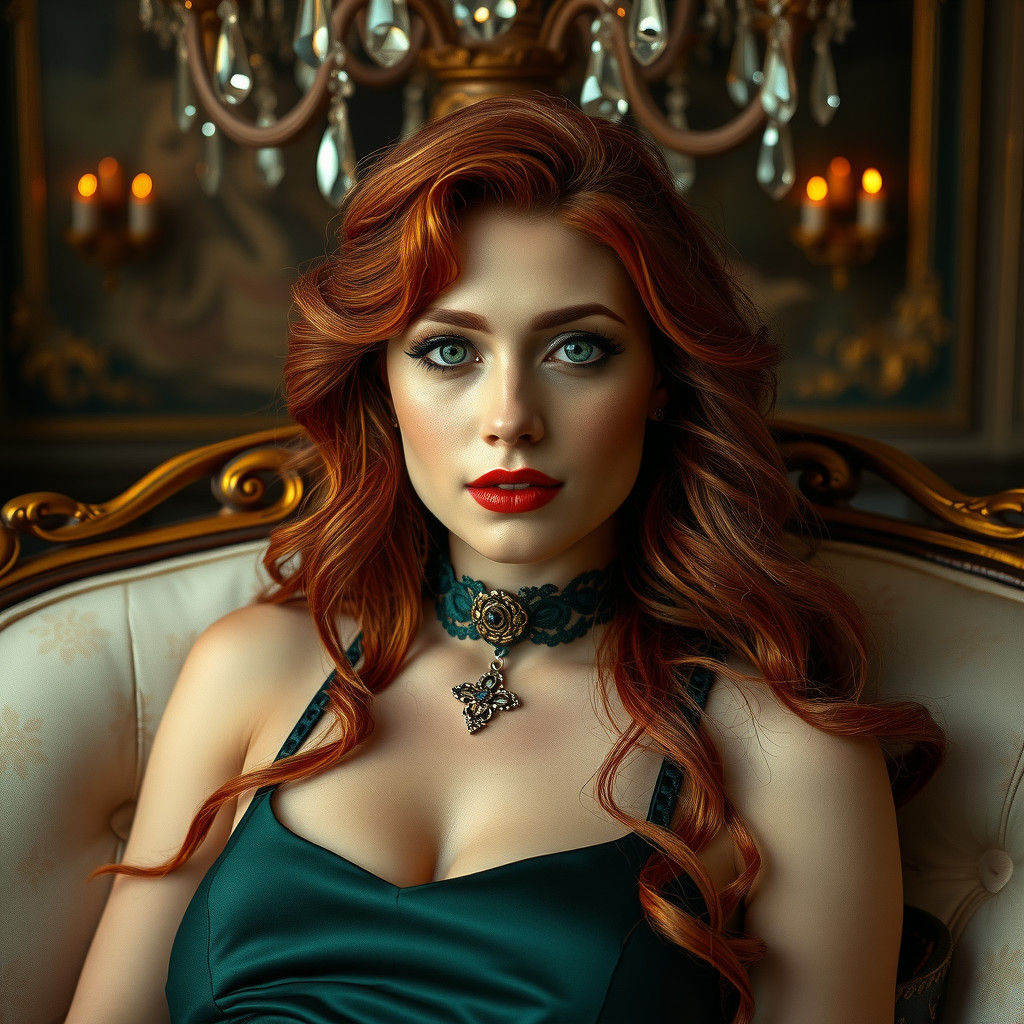 Ethereal Beauty in Pre-Raphaelite Portrait