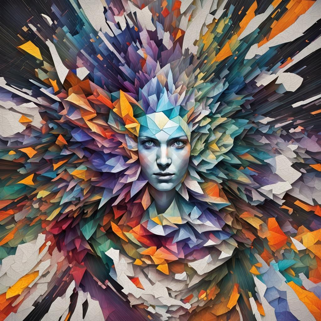 Chaotic Colors and Projects in Surrealist Style