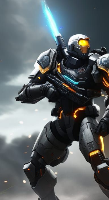 Hyperrealistic Mech Armor Portrait in 16K Resolution