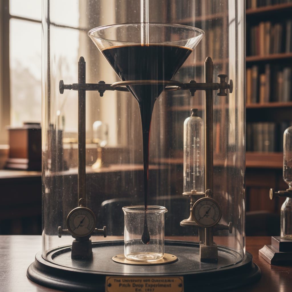 The Pitch Drop Experiment Captured