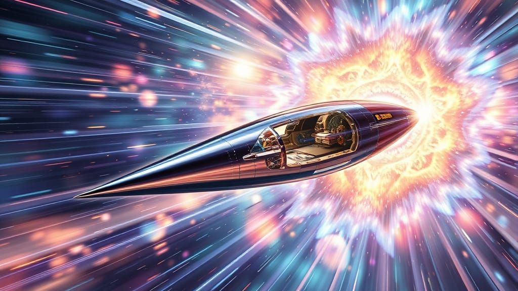 A Futuristic Starvessel in Transparent Superluminal Style