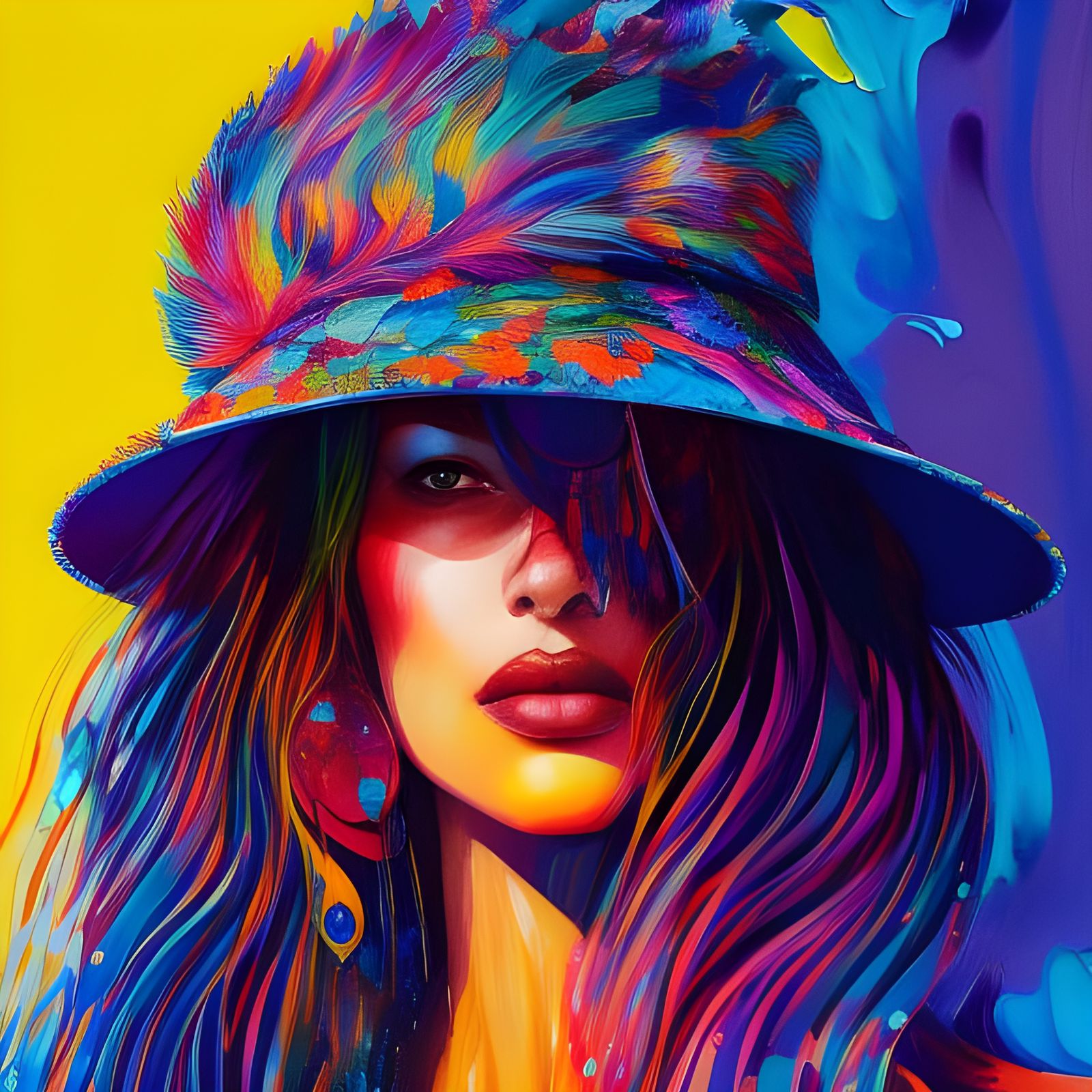Feather hat