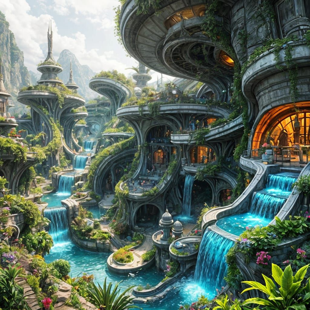 Sustainable Eco City Unfolds with Nature