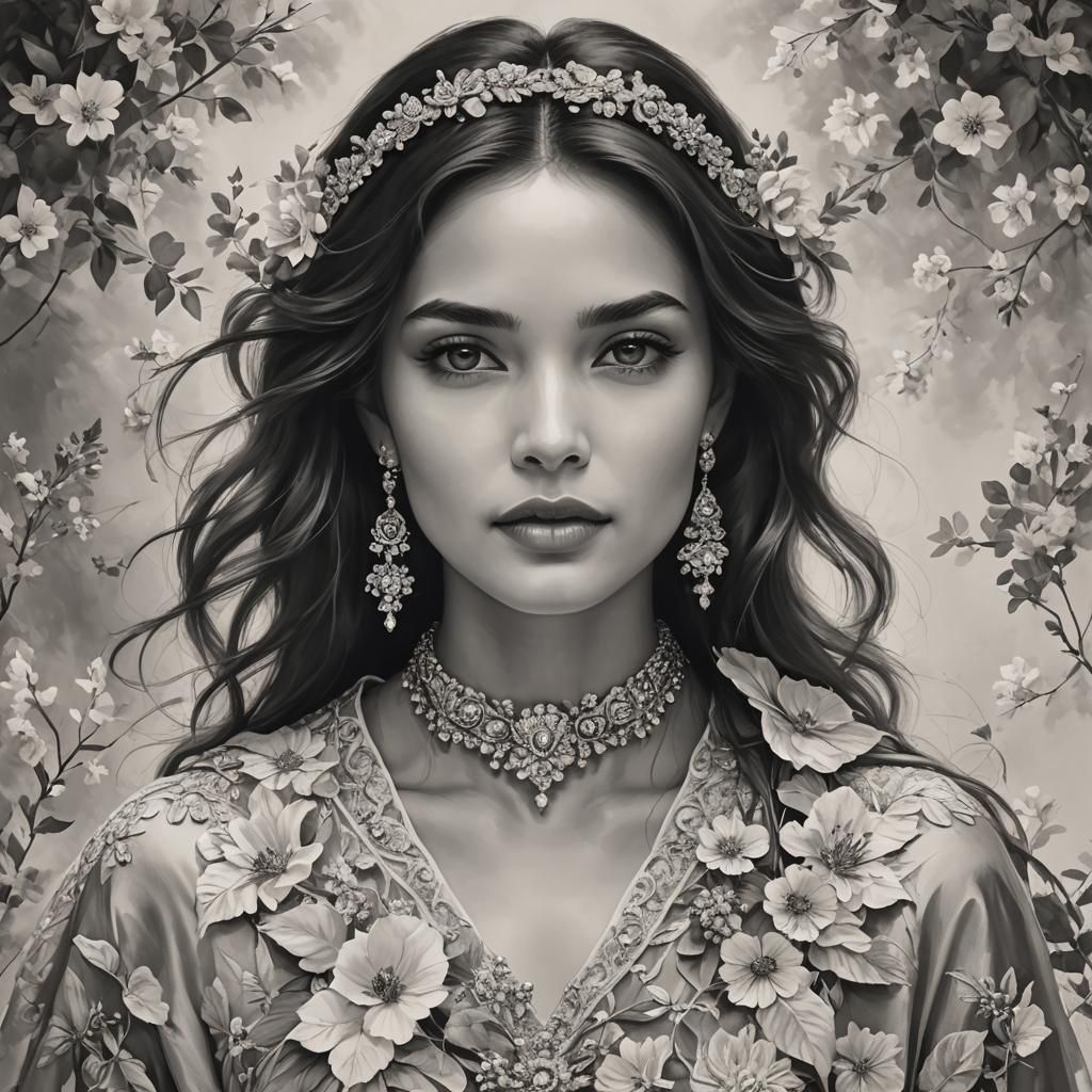 Beautiful Woman Generated by AI