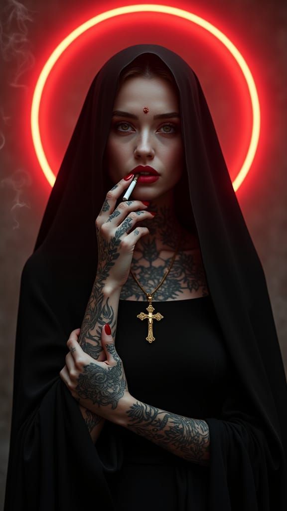 Neon Nun: A Study in Contrasts