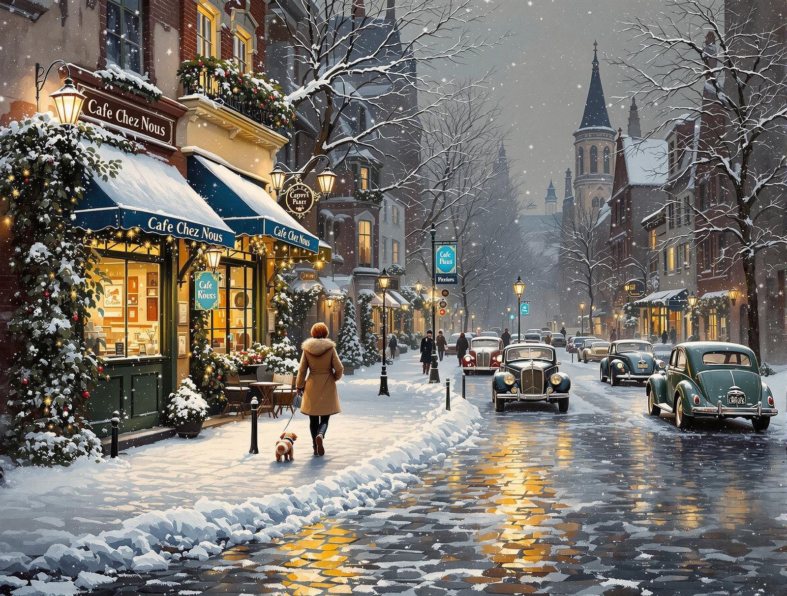 Walking the dog in olden days