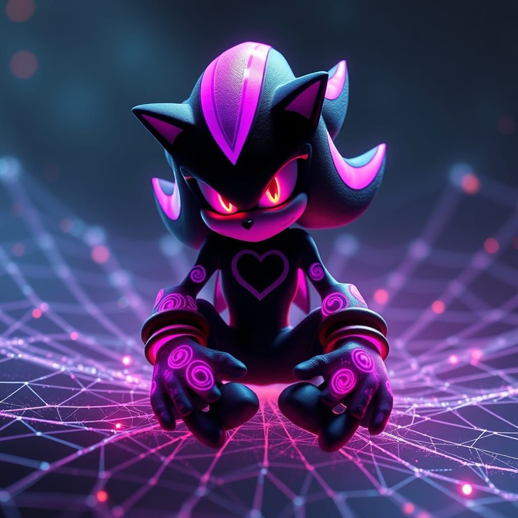 Shadow the Hedgehog: Violet Cyberpunk Arachnid