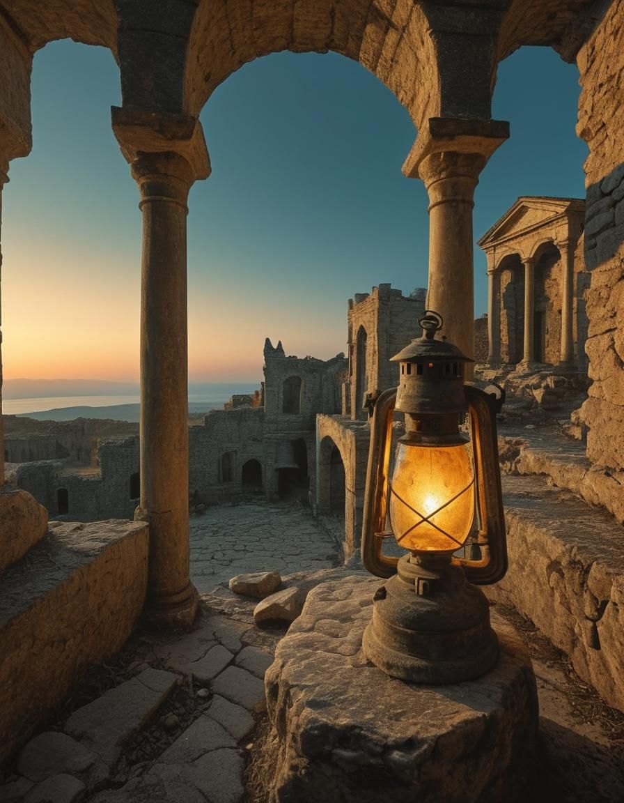 Surreal Ancient World in Eternal Stillness