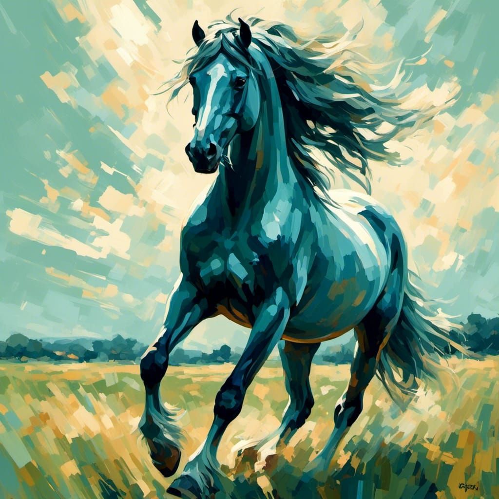 Great Plains Figure in Realistic Digital Painting