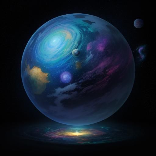 Holographic Astral Monster by Pablo Amaringo