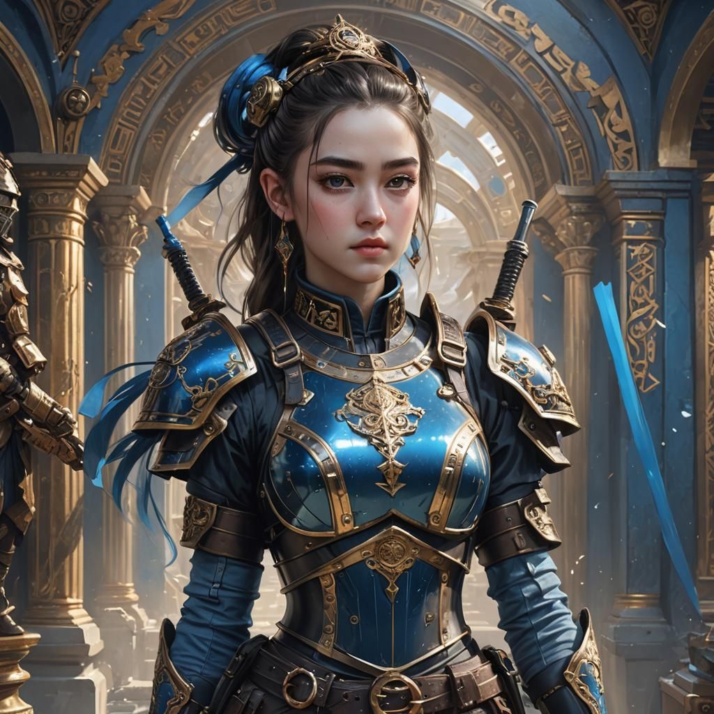 Steampunk Ancient Greek Warrior Portrait