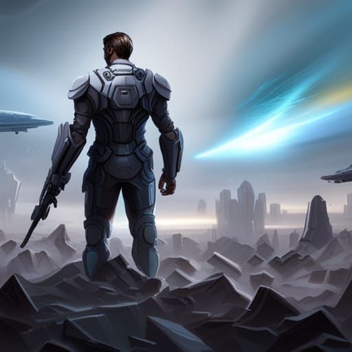 Android Nanobot Masterpiece: Fantasy Sci-Fi Art