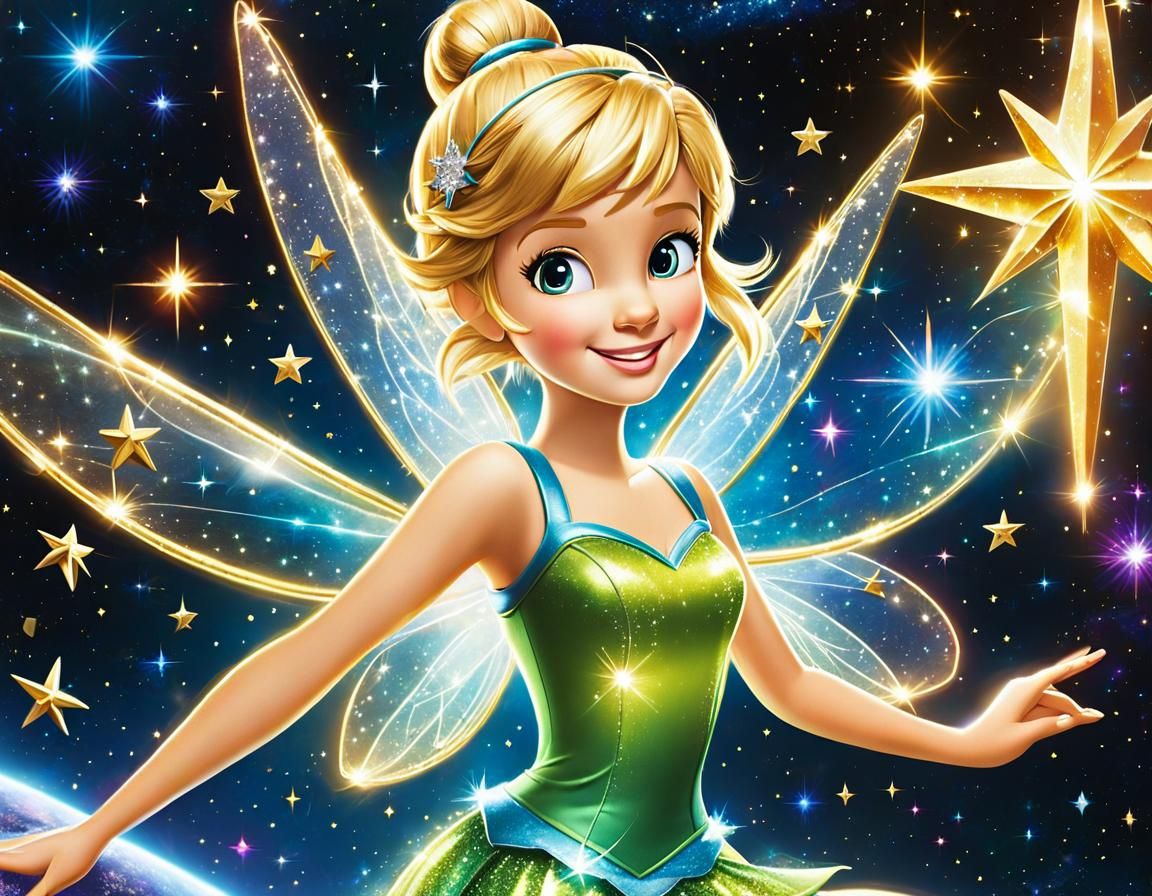 3- Tinkerbell, extra dotted bright shimmer and shine, “Every...