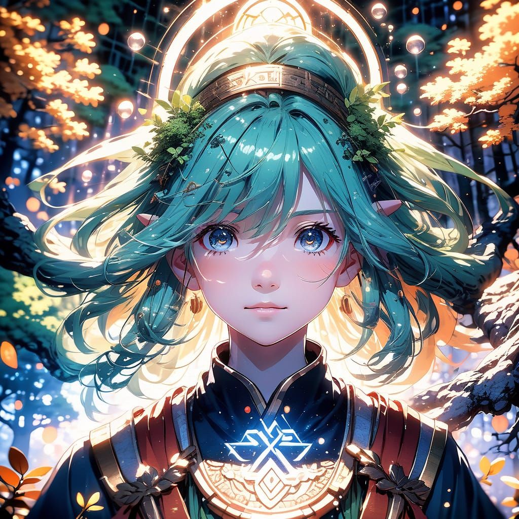 Semi realistic anime elf