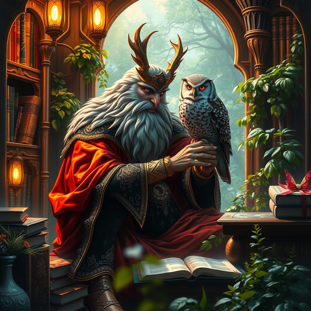 Mimir and the owl of wisdom 1