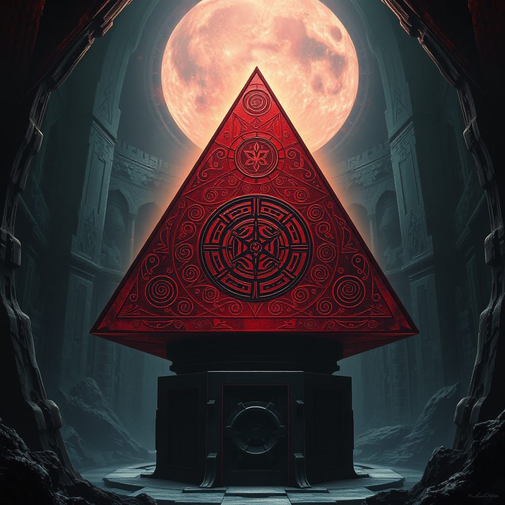 Surreal Sith Holocron Radiates Dark Energy in Abandoned Cham...