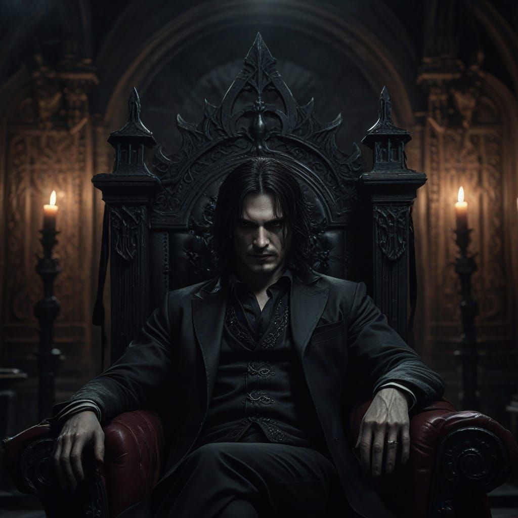 Gothic Vampire King Sirius Black Reigns in Darkness