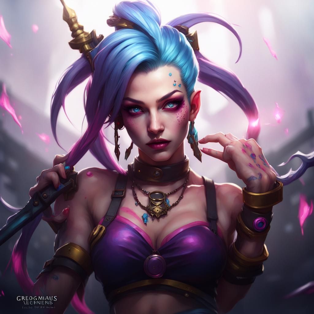Jinx from League of Legends: Dark Fantasy Concept Art