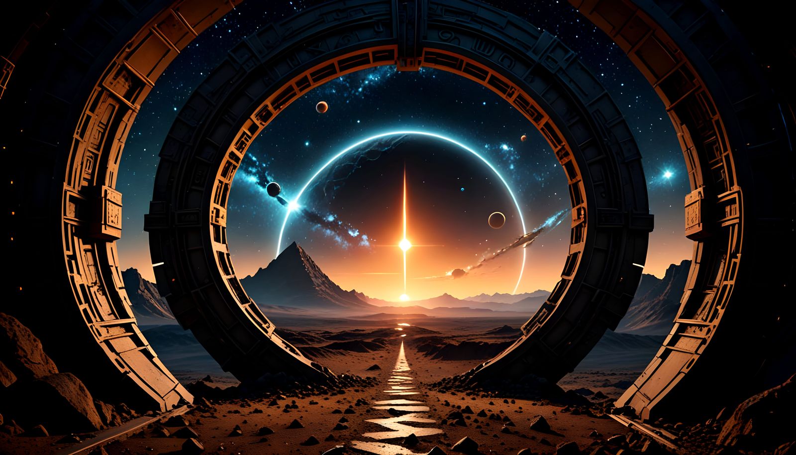 Cosmic Stargate Portal to Infinity