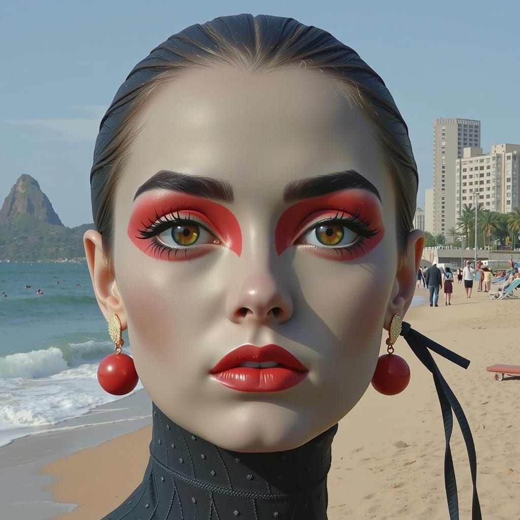 Sunset Over Copacabana Beach, Rio de Janeiro