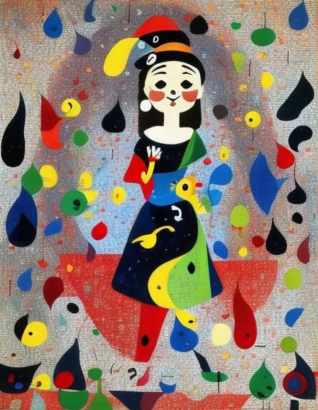 Woman surrounded by...