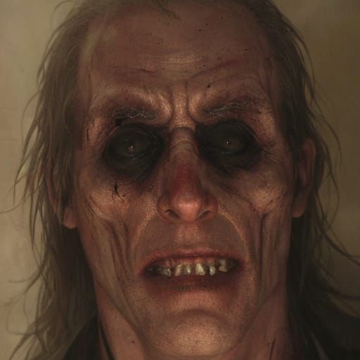 Evil Necrosimus in Dark Cinematic Horror Style