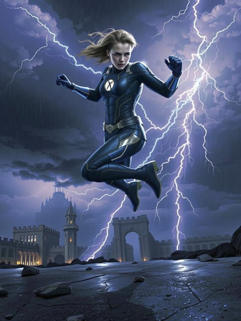 Electrifying Teenage Superheroine Defies the Storm