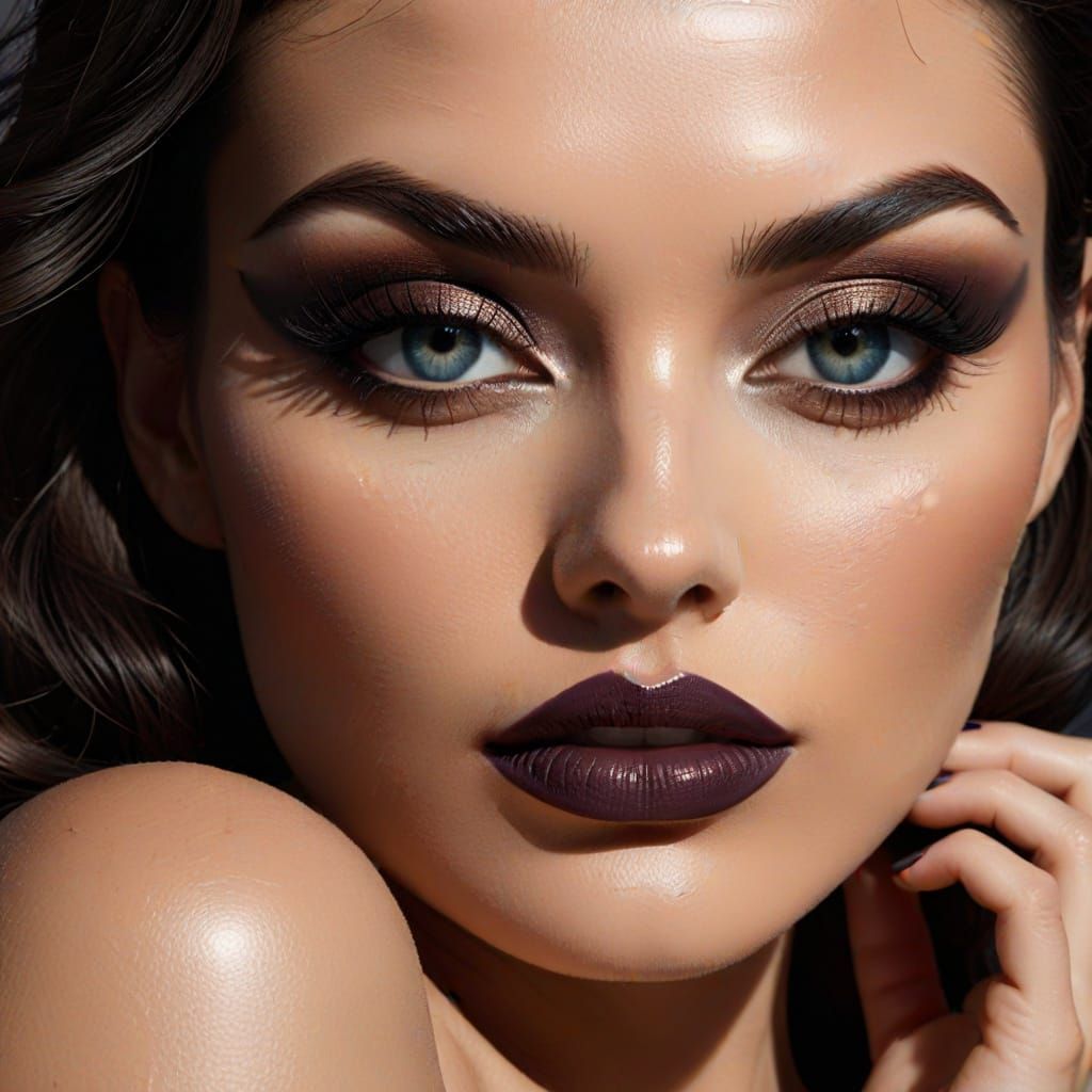 Sensual Shadow Woman in Elegant Contours