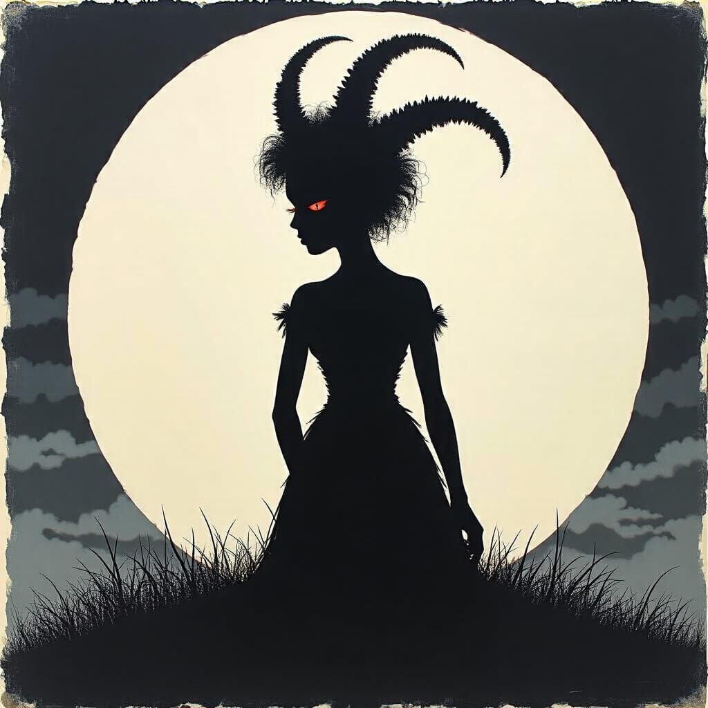 Grimdark Figures in Silhouette