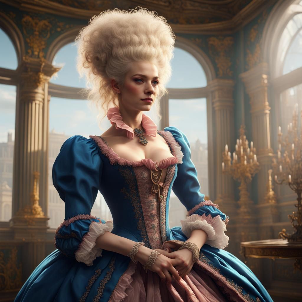 Teenage Marie Antoinette: Detailed Fantasy Art