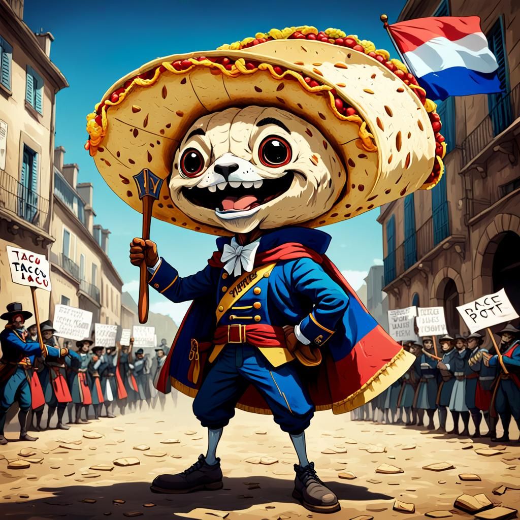 Revolutionary Taco in 1800s France: Anime Style