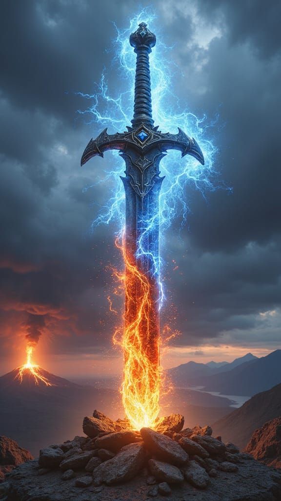 Majestic Elemental Sword Embodies Four Elemental Powers in H...