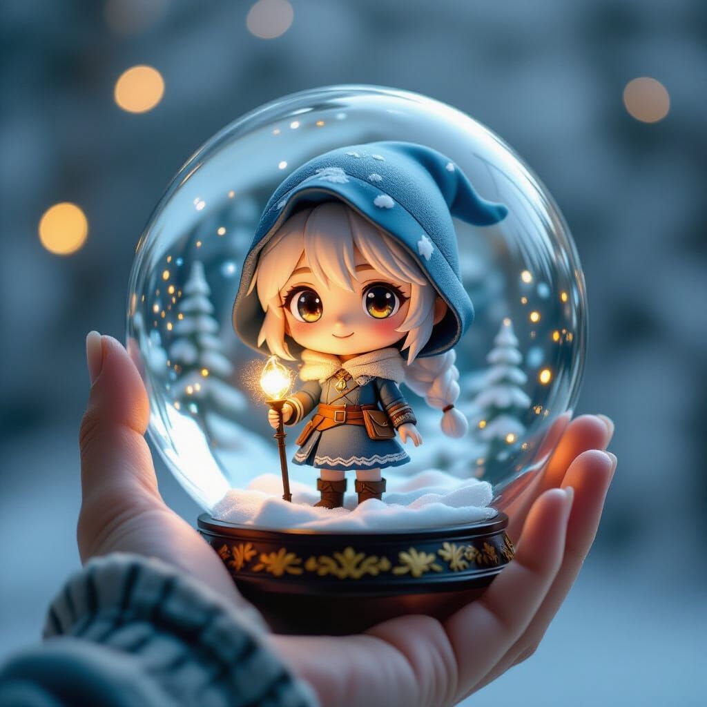 Chibi Witcher Girl in Gashapon Capsule