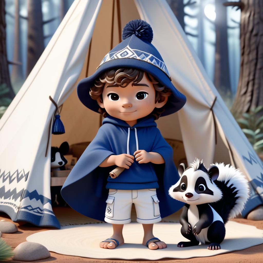 Tommy With His Little Friend Stinky......