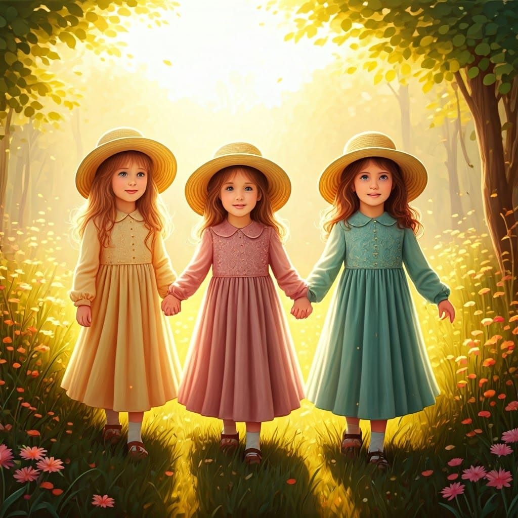 Three Little Adventurers Embark on a Joyful Journey in Whims...