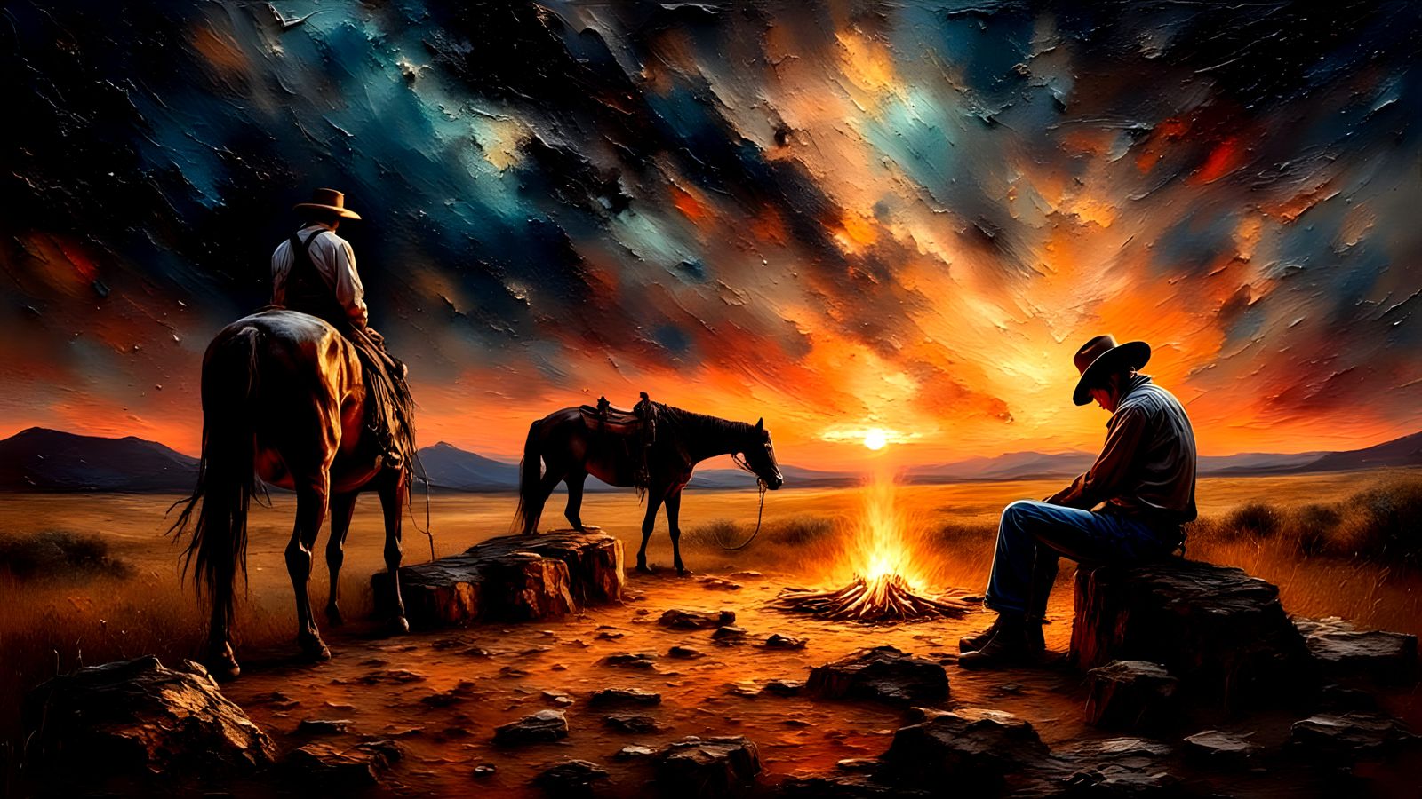 Cowboy Sunset
