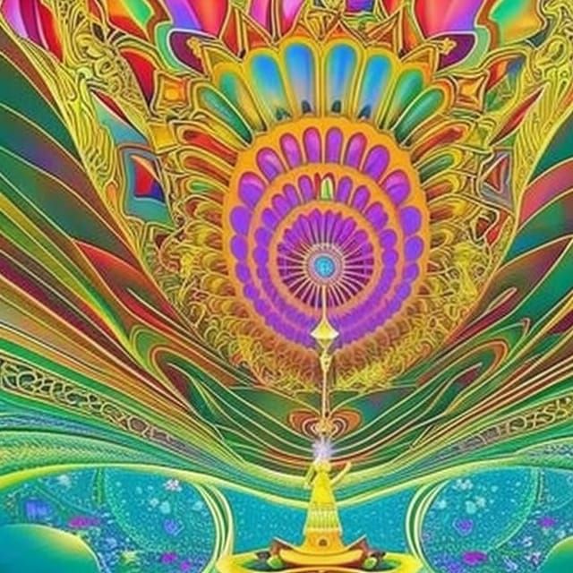 DMT-Inspired Law of Attraction Visual