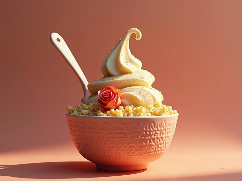 International Dessert Fusion Cafe with Edible Utensils