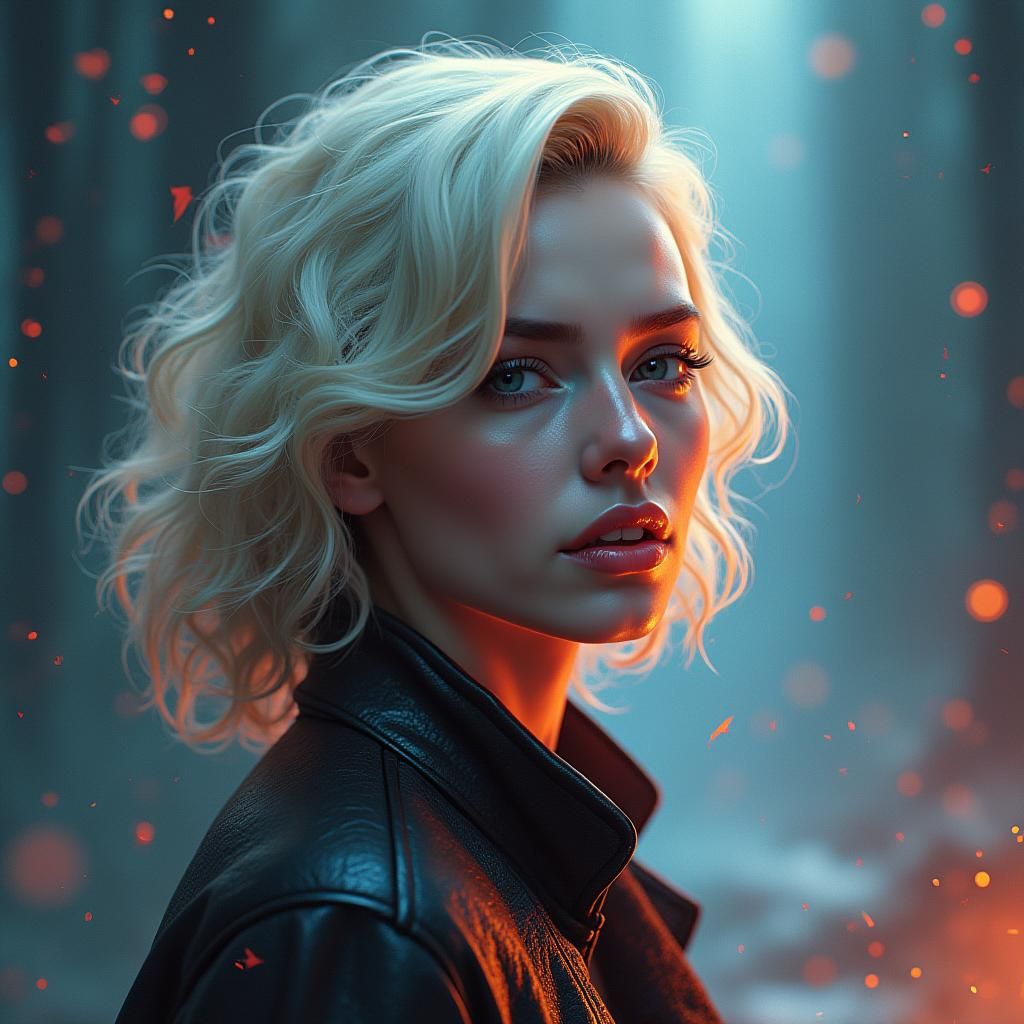 Ethereal Woman in Dreamlike Fantasy Artscape