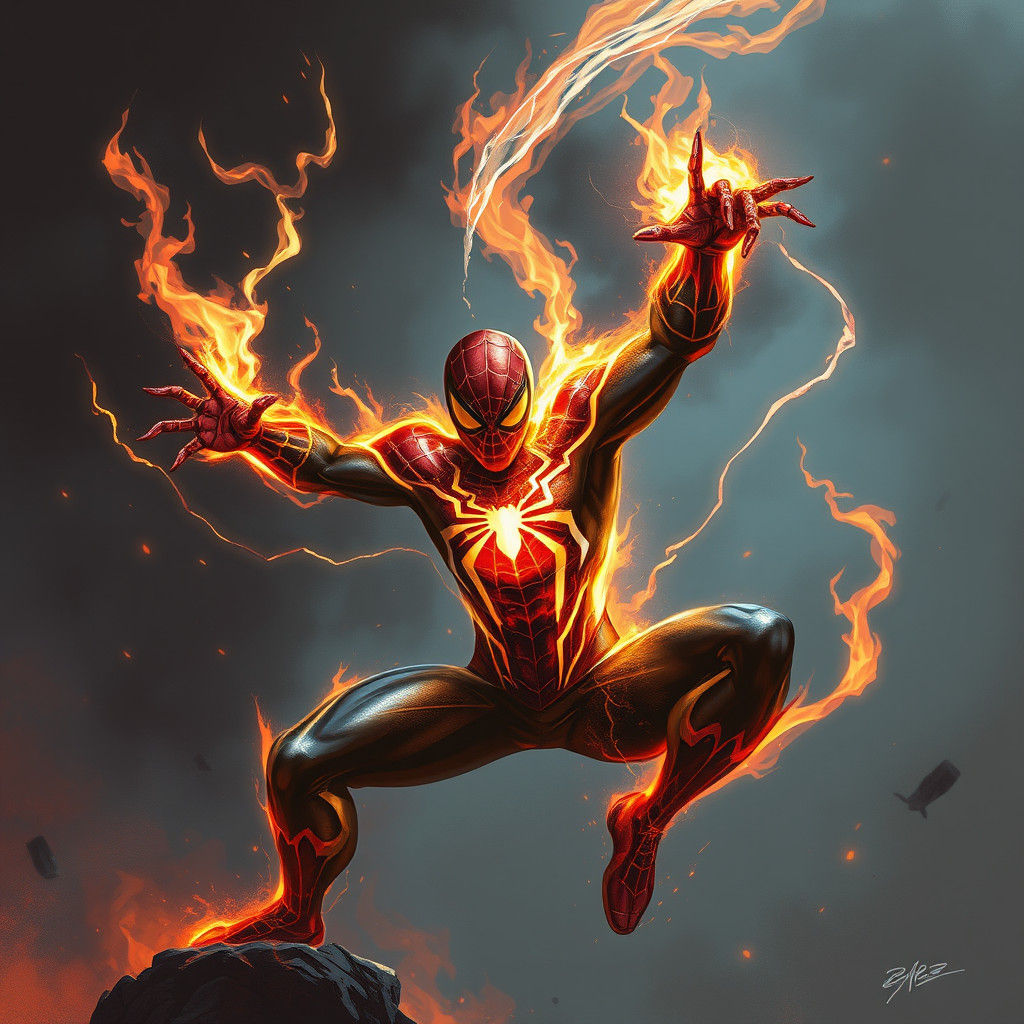Spider-Man Firestorm Fusion in Sinister Style