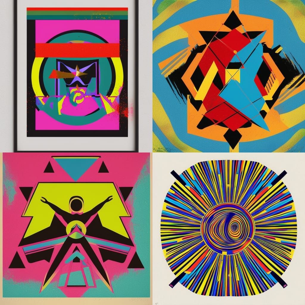 Psychedelic Rock Star in Pop Art Style