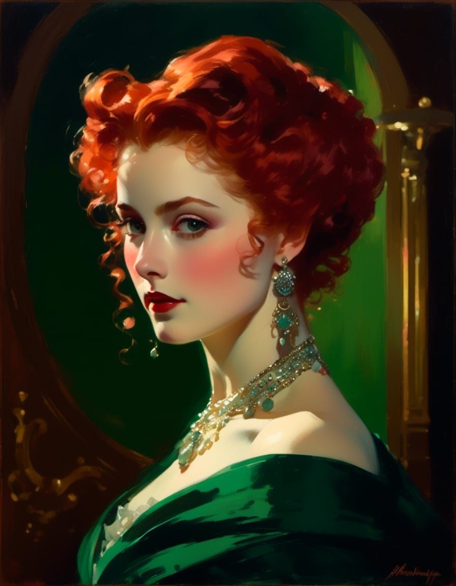 Victorian Vampire Mina Harker in Dreamy Vignettes