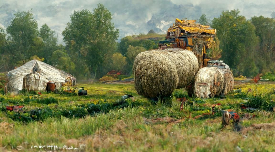 Detailed Farm Life in Hyperrealistic Style