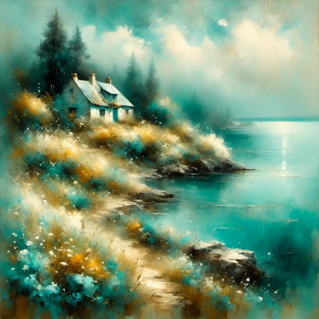 Dreams by the misty coast