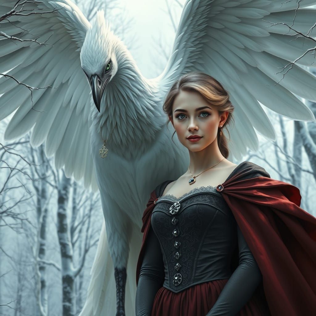 Ethereal Phoenix Guardian in Regal Splendor