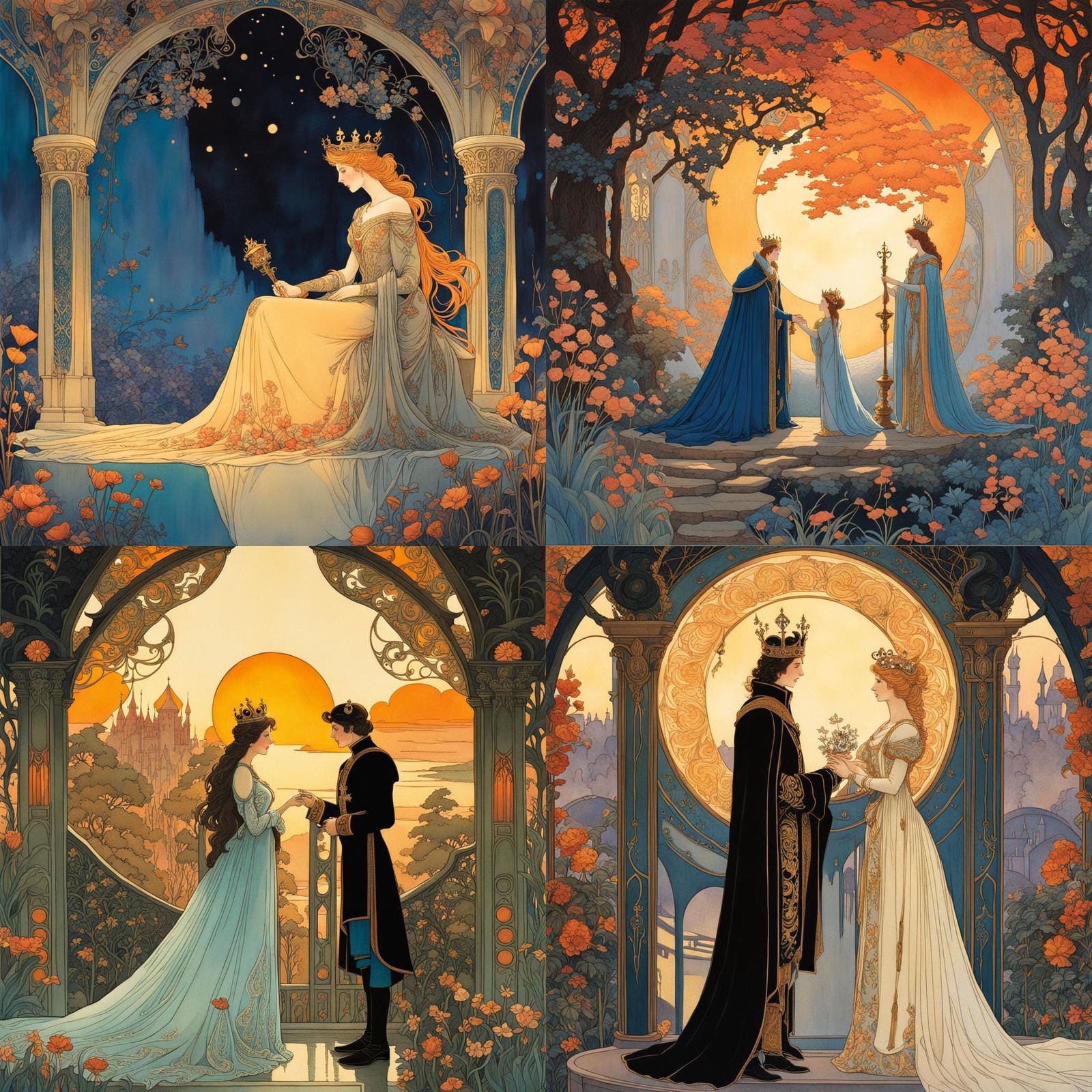 Romantic First Meeting of King and Queen