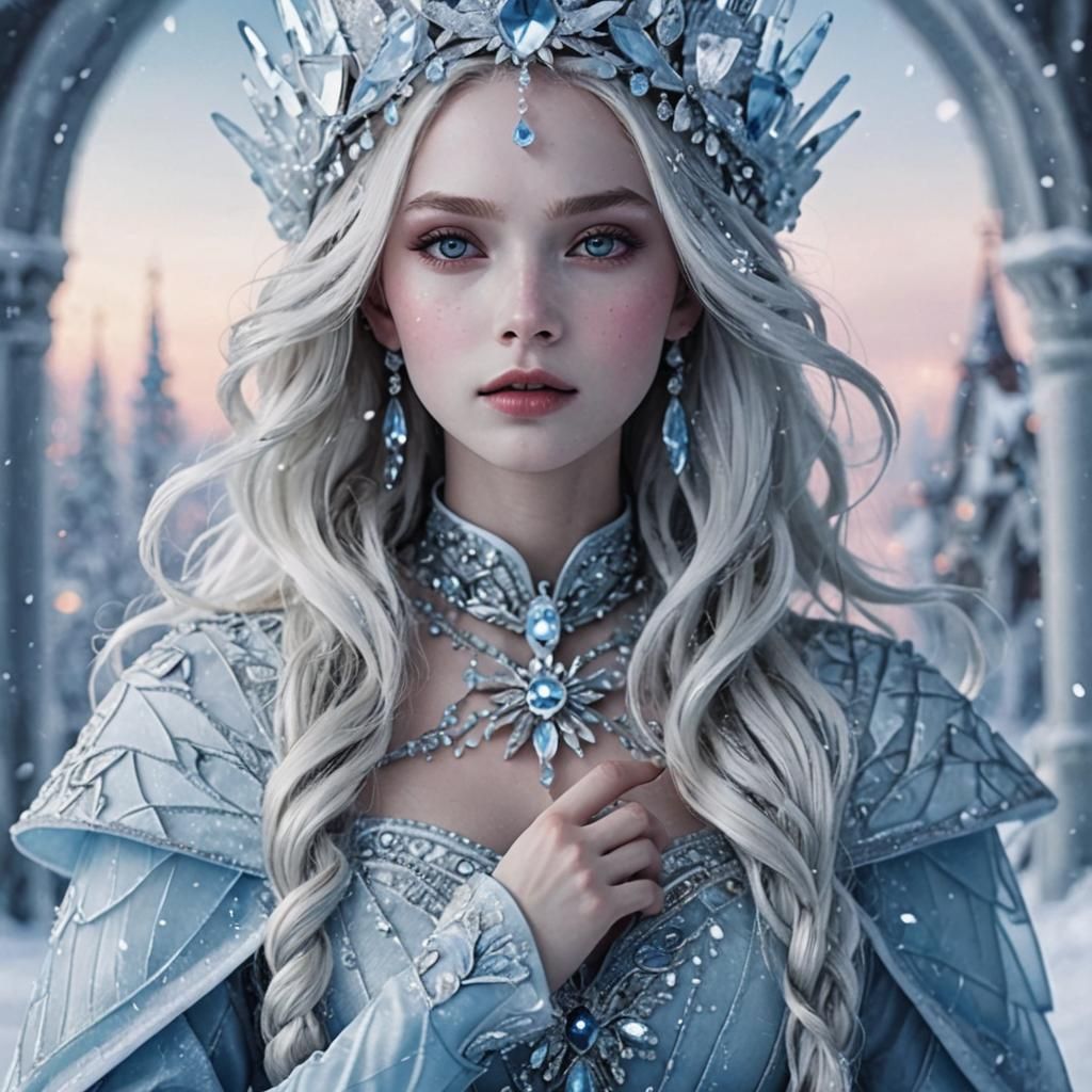 Ethereal Ice Princess Portrait