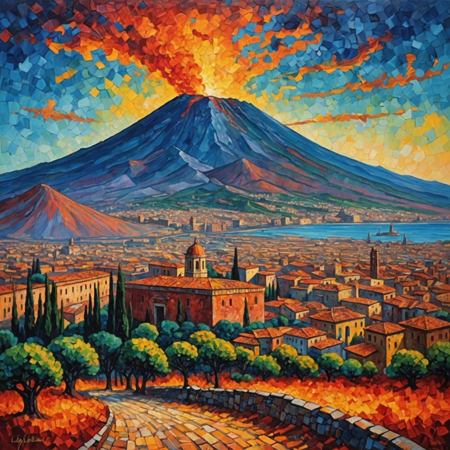 Eruption of Mount Vesuvius